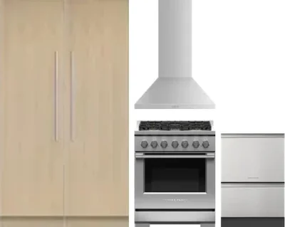 5 Piece Package Includes Refrigerator, Freezer, Range, Hood And Dishwasher